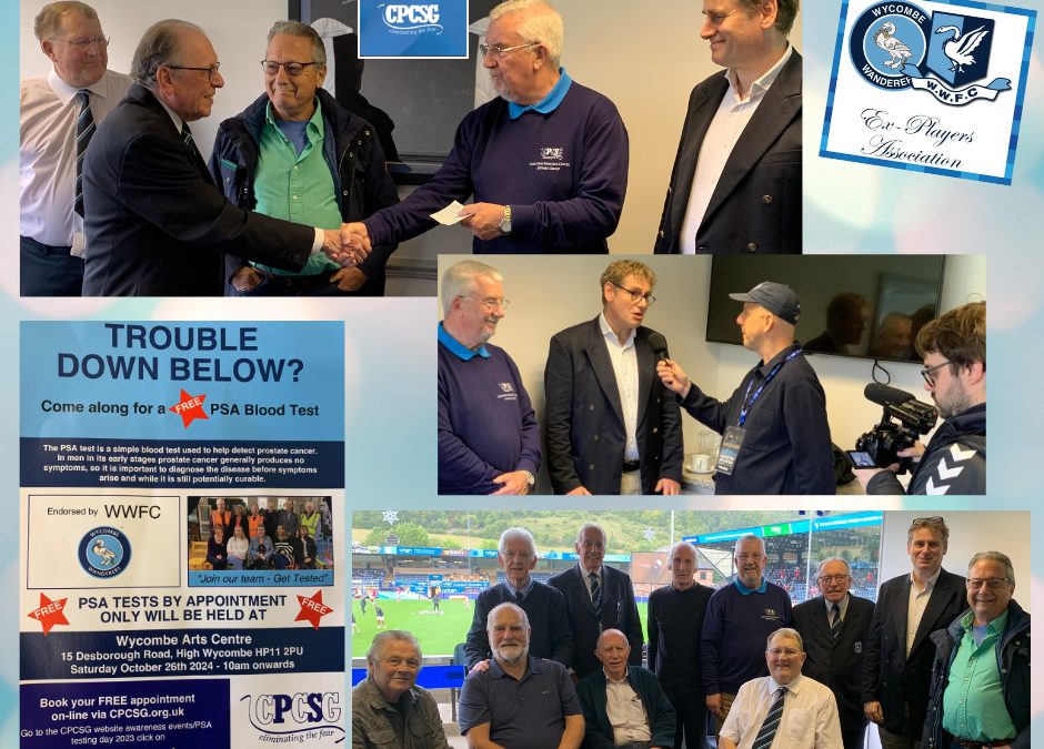 Wycombe Wanderers FC Ex-Players Association donation.